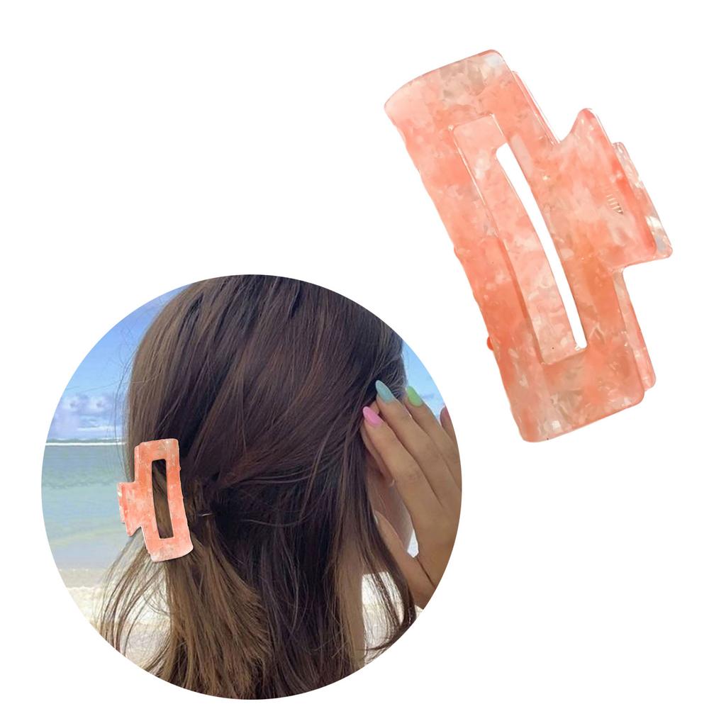 Hair Claw Clip Colorful Theme Hair Claw Clamp Lovely Nacreous Hair Holder Barrettes Strong Hold Hairpin for Girls