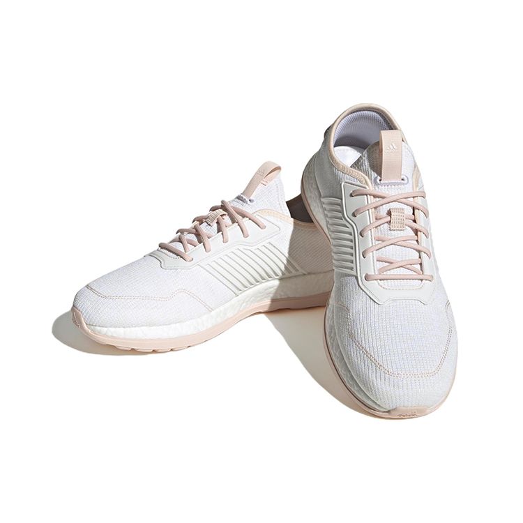 Adidas ZG Boost Bequeme Trendige Stoff Anti-Rutsch Abriebfest Low-Top Laufschuhe Damen Laufschuhe Weiß Rosa IG7636