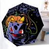 1pc Spooky Pumpkin Pokémon Automatic Folding Umbrella - 3 Folding Design, Vivid Cartoon Pattern, Suitable for Outdoor Activities, A Gift for Fans