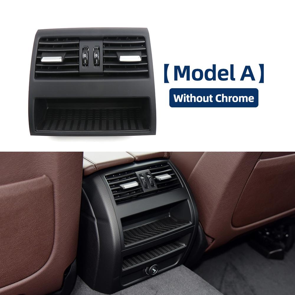 Car Front Rear Air Conditioning Chromed AC Vent Grille Outlet Cover Panel For BMW 5 Series F10 F18 2010-2017