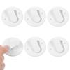 Set of 8 Smooth Bath Curtain Clamps Rusts Resistant Drapery Clips Easy Operations Prevents Tearing Bathroom Essential