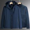 Mens Winter 3-in-1 Convertible Jacket With Removable Fleece Liner Windproof Waterproof Hooded Outdoor Coat