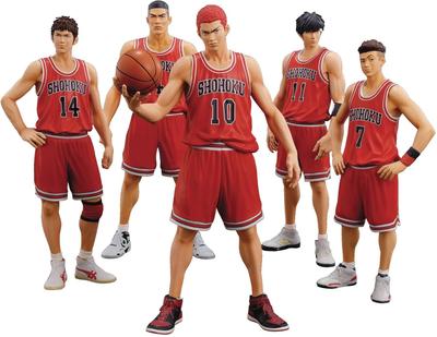 MIC DiGiSM Jeden a jediný SHOHOKU STARTOVNÍ SADA ČLENŮ Lakovaná kompletní sada figurek 5 kusů "SLAM DUNK" PVC+ABS bez šupin