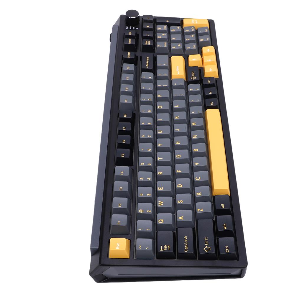 Teclado Mecânico Sem Fio   Conexão 2.4G USB C Hot Swappable Teclado para Jogos e Digitação Retroiluminação RGB Layout Compacto 75%
