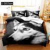 Niedliches Hunde-Bettwäsche-Set Einzelbett Twin Full Queen King Size Bett-Set Aldult Kinderzimmer Bettbezug-Sets 3D-Druck Anime Bettlaken-Set