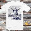 The Wave Off Kanagawa Surfing Jesus T Shirt B963