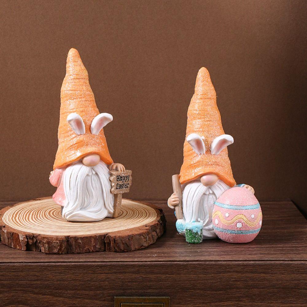 Easter Decor Easter Egg Rabbit Figurine Easter Party Home Garden Decor  Party Decoration