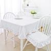 Luxury Lace Ruffle Tablecloth Elegant Table Cloth for Wedding Decorative Vintage Dinning Tablecloth Bedroom Coffee Table Cover