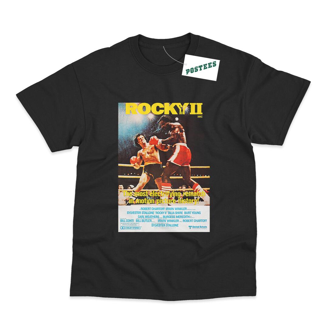 26 Retro Movie Poster Inspired By Rocky II DTG Printed T-Shirt Unisex T-Shirt M