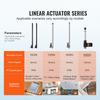SucceBuy 2PCS 12V Linear Actuator 1000N 30inch Electric Linear Motor Controller IP54 Protection for Home TV Table Sofa Lifting