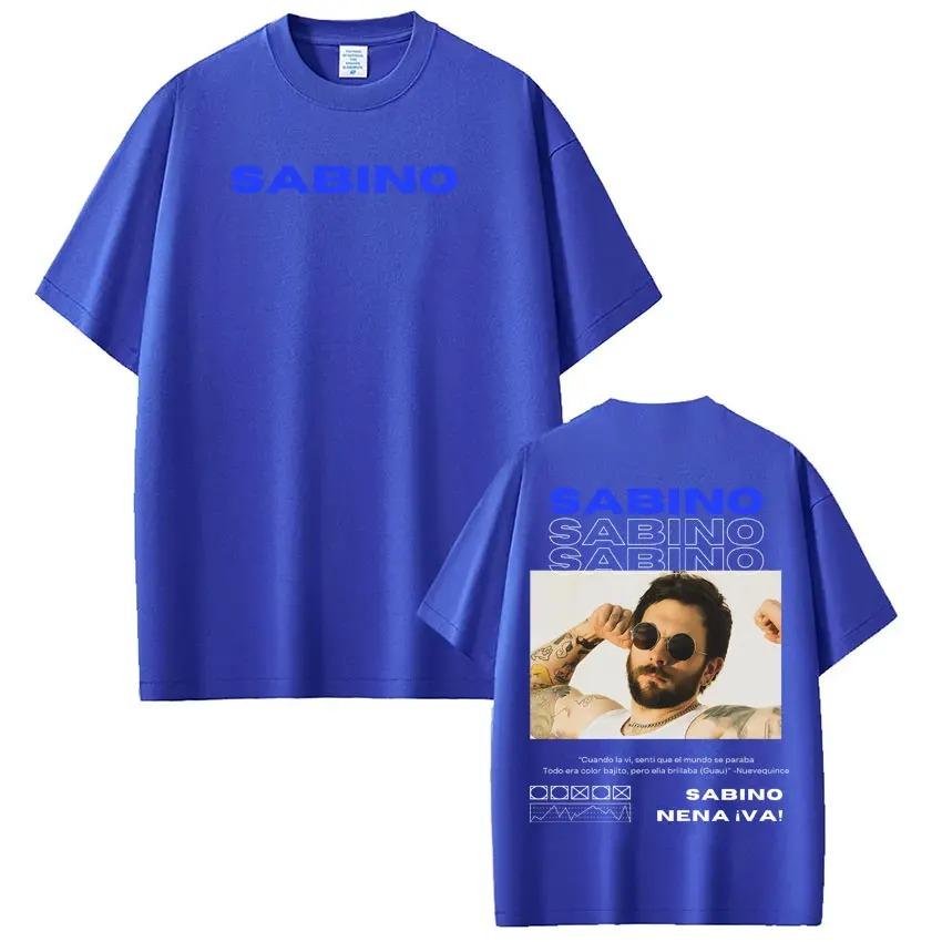 Rapper Sabino Album Tour Printed TShirt Unisex Harajuku Style Fashion Short Sleeve Casual High Quality HipHop TShirt