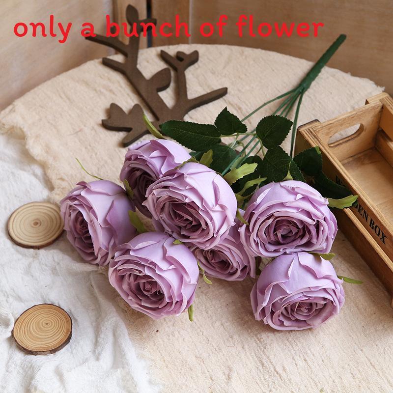 Rose Wall Decor Artificial Flowers For Wedding Home Photography With Silk Material