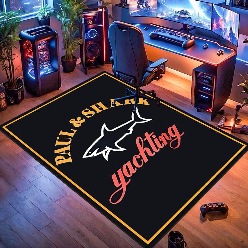 Exquisite Paul & Shark Themed Carpet, Suitable for Living Room, Bedroom, Game Room, Computer Room and Home Décor.