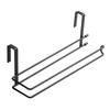 Paper Towel Hanger Carbon Steel Roll Paper Storage Hanging Rack Tissue Shelf for Kitchen Under Cabinet Over Door Bathroom Towel