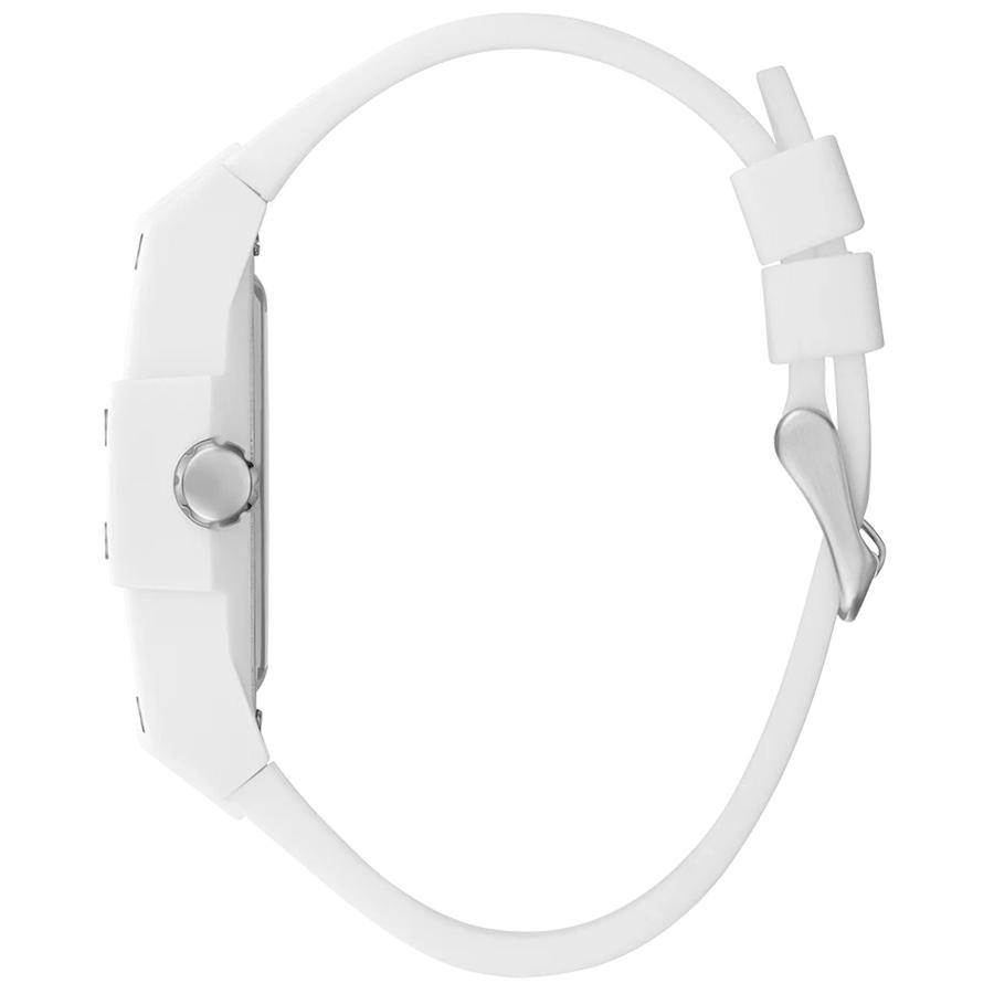 Guess Multifunktionale Herren-Quarzuhr, gelbes Silikonarmband, schwarzes rechteckiges Zifferblatt, Freizeituhr, GW0203G2