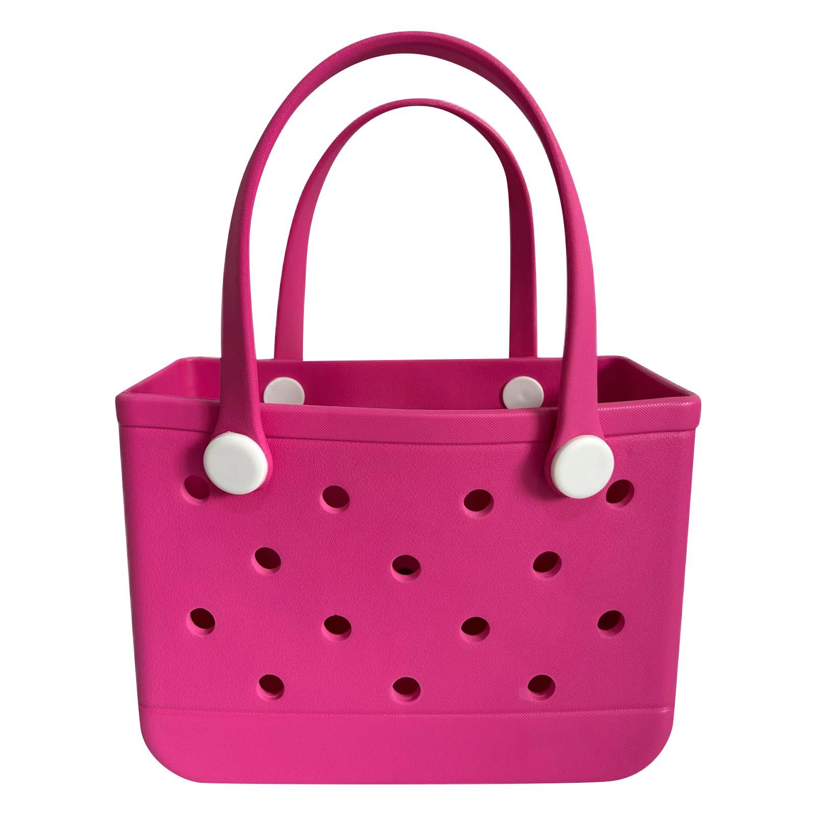 

Пляжная сумка, сумка для хранения, однотонная водонепроницаемая большая сумка для хранения с отверстиями из eva, уличная большая сумка, портативные дорожные сумки One Size