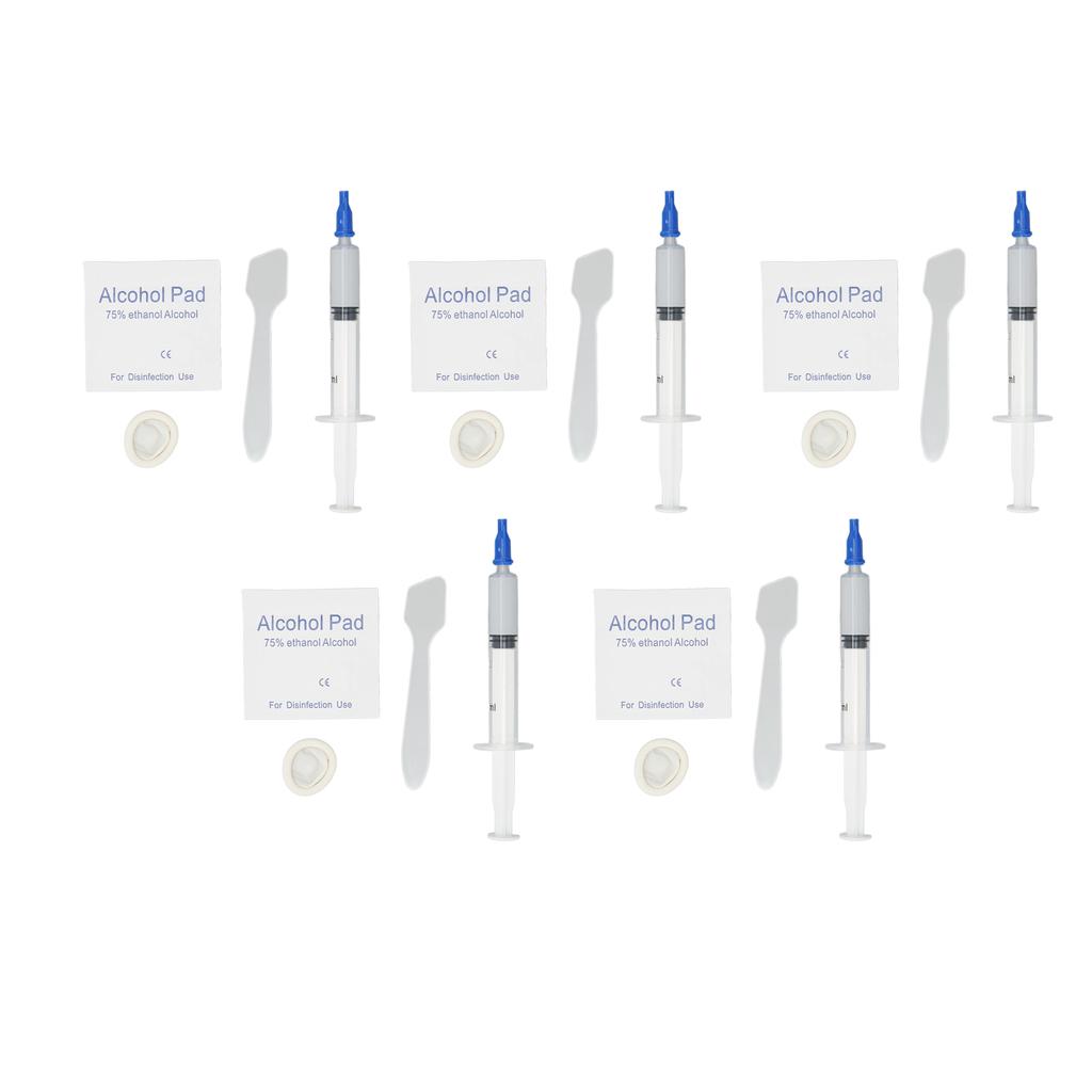 5Pcs Thermal Paste 3.2W M.k Metal Free Safe Strong Adhesion Thermal Conductive Grease for Chipset GPU CPU Printer