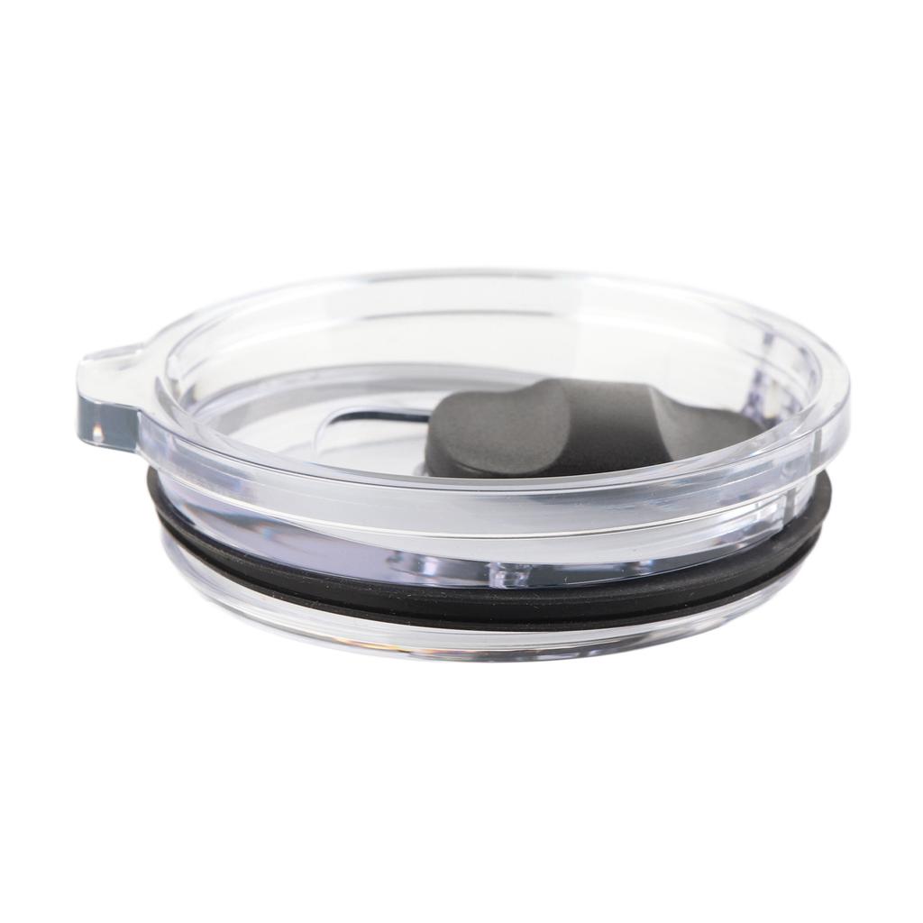 Magnetic Spill Proof Tumbler Lid Replacement Tumbler Mug Lid with Magnetic Slider Black 20oz Inner Diameter 80mm Outer