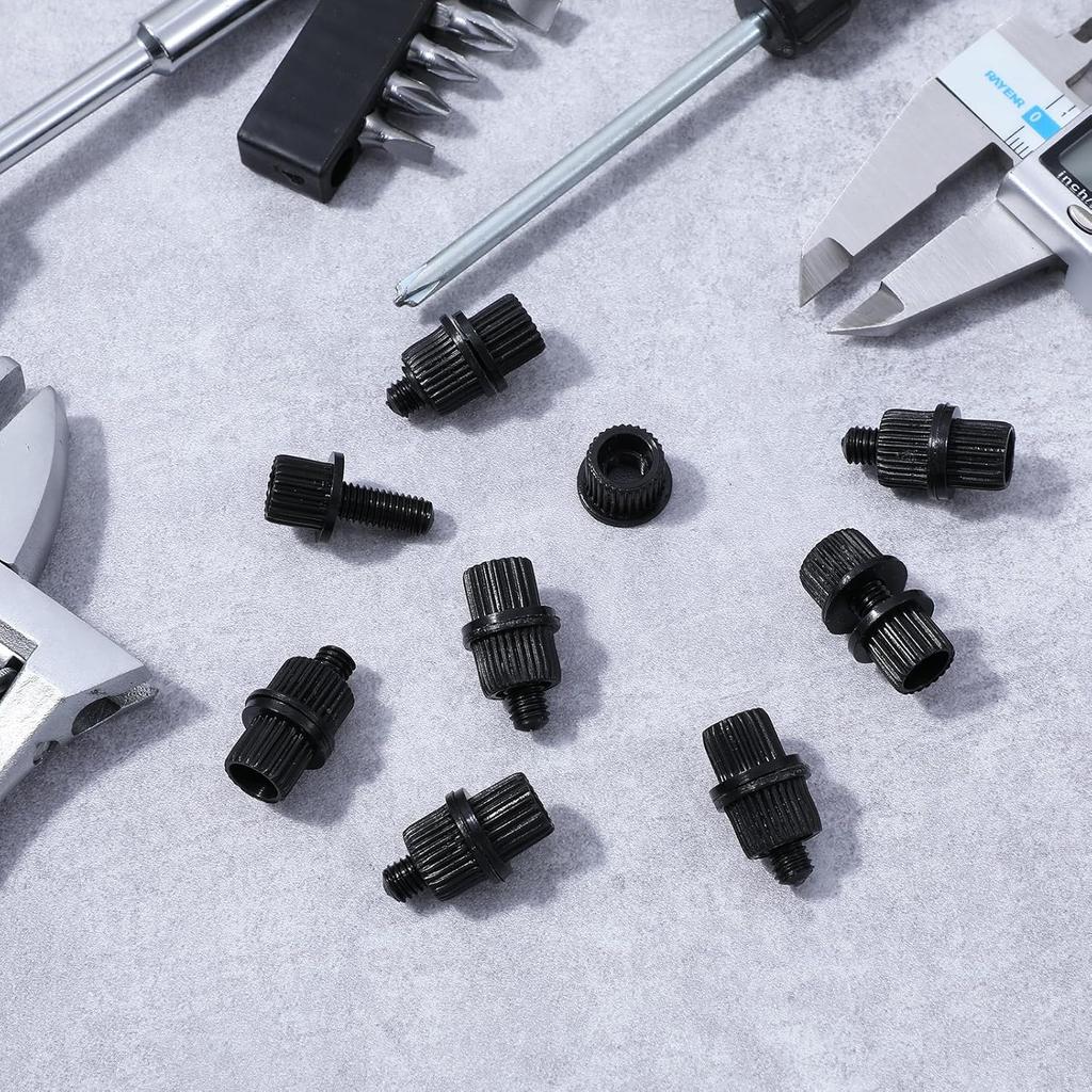 License Plate Bolts 8 Pcs 6mm License Plate Screws Universal Thread Screws Nylon Bolts and Nuts for Motorcycle Cars Trucks Bike Plates Fasteners