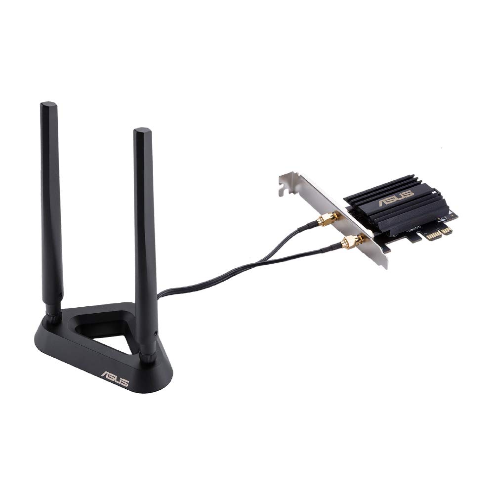 ASUS AX3000 Dual-Band PCI-E WiFi 6 (802.11ax) Adapter with Two Antennas (PCE-AX58BT)