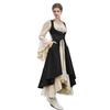 Retro Mittelalter Glockenärmel Bühnenkleid für Halloween