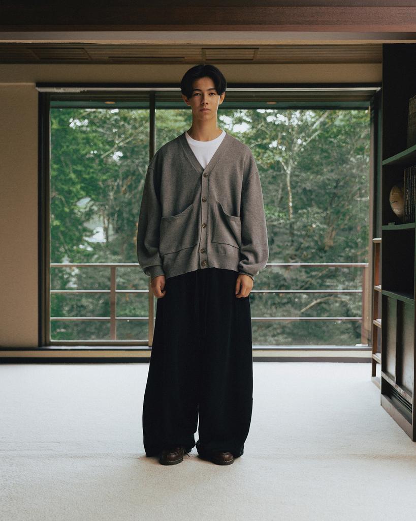 Anglan Lazy Pocket Cardigan - Gray