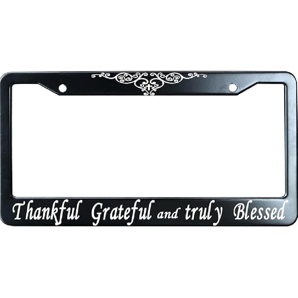 Do You Follow Jesus This Close? Matte Black Stainless Steel License Plate Frame For Christian, Jesus/God Auto Car Tag Frame, Heavy Duty License Plate