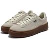 Puma Suede Platform Core Retro Low Top Sneakers Women Sneakers White Brown 363559-19