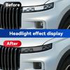 For CHERY JAECOO J7  2024 Car Headlight Black TPU Protective Cover Film Front Light Tint Change Color Sticker Accessories