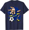 Dabbing Dog Curacao Soccer Fans Jersey Curacao Flag Football Men Women Kids TShirt 2026