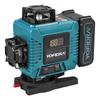 Yofidra 4D Professional Laser Level 16 Lines Horizontal And Vertical With APP Remote Control 360°Self-leveling Laser Levels