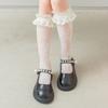 Cotton Spandex Lace Stockings Mesh Girl Long Socks Calf Socks Lolita Sock