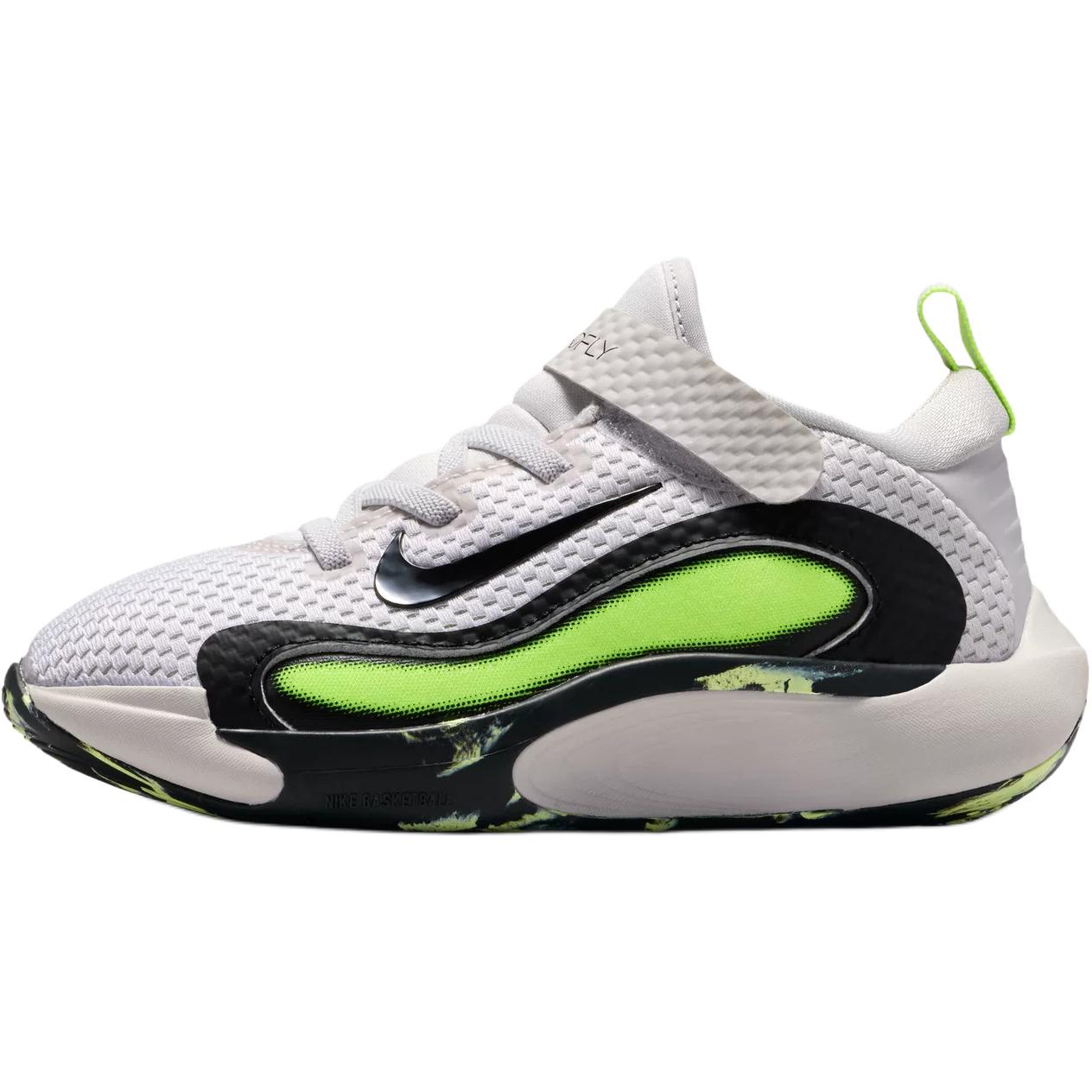 

New Nike ISOFLY Abrasion Resistant Low Top Children s Basketball Shoes Light Gray Children Aged 3 7 Years Old HQ8262-001 31