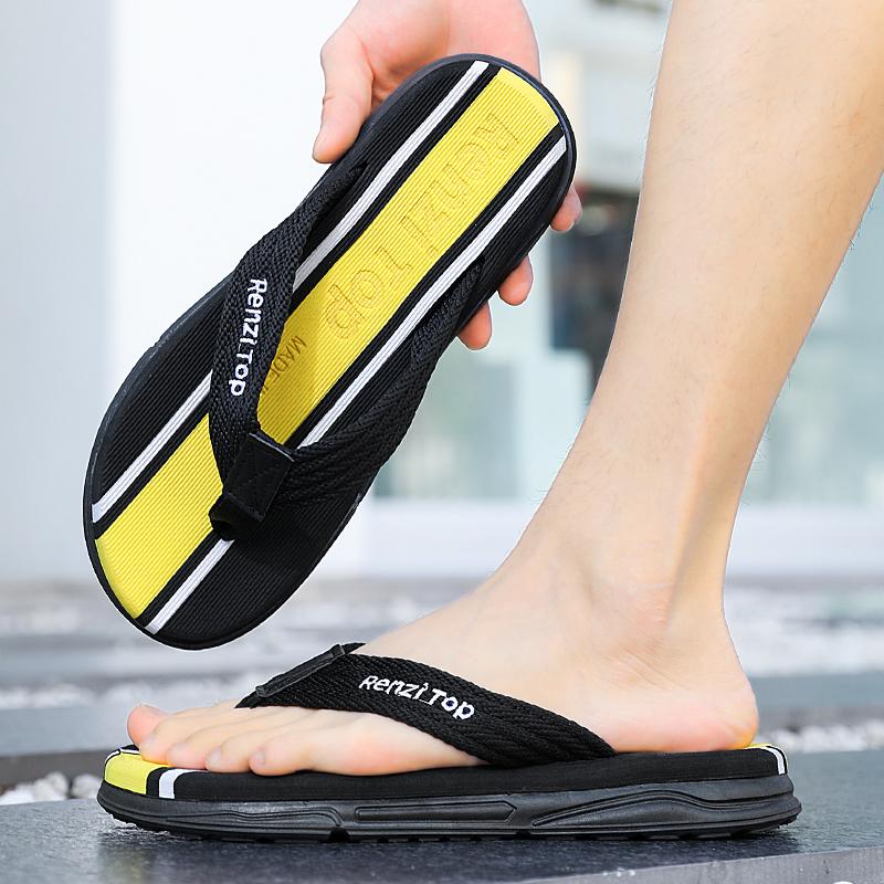 

Летние мужские шлепанцы Прохладные легкие пляжные сандалии Домашние чанклас де омбре пляжные тапочки Вьетнамки Обувь для дома и улицы Мужская 39