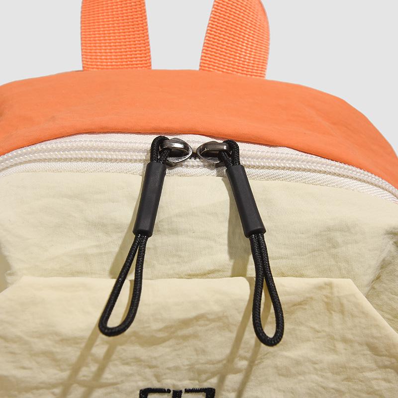 Lightweight Backpack Travel Bag Contrast Color Student Schoolbag