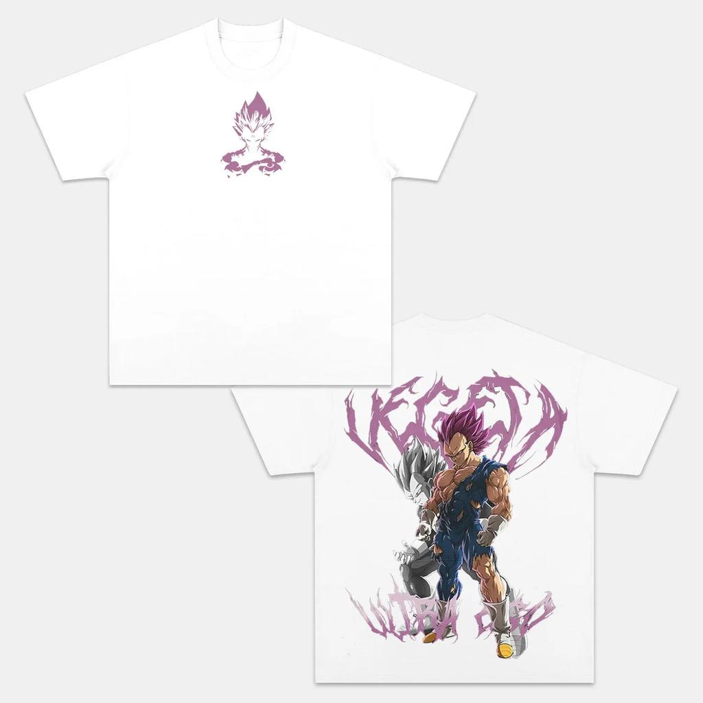 Tricou Bumbac cu Mânecă Scurtă Imprimeu Dragon Ball Z Son Goku Vegeta Unisex Haine Femei Harajuku Yk Tee Tricou Casual Vintage Topuri