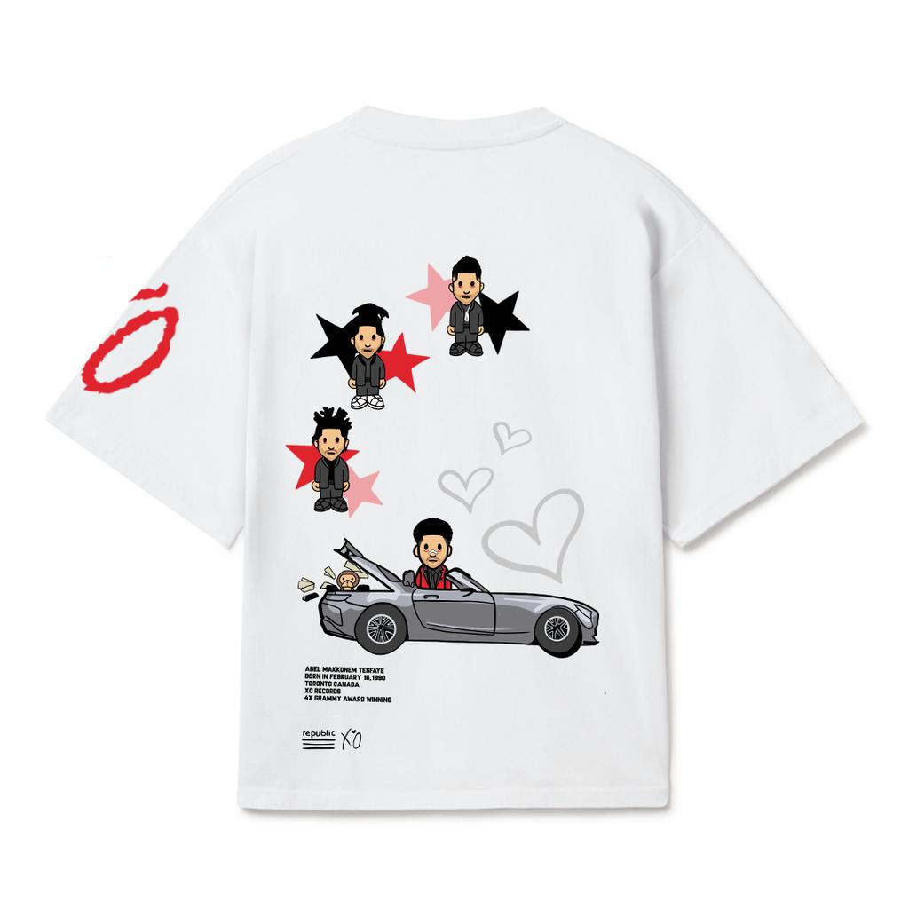 Street Hip Hop Men Cotton T-shirt The Weeknd Printed T-Shirt Casual Cotton High Quality Short Sleeve Male Female Clothing High Streetwear Top Tee