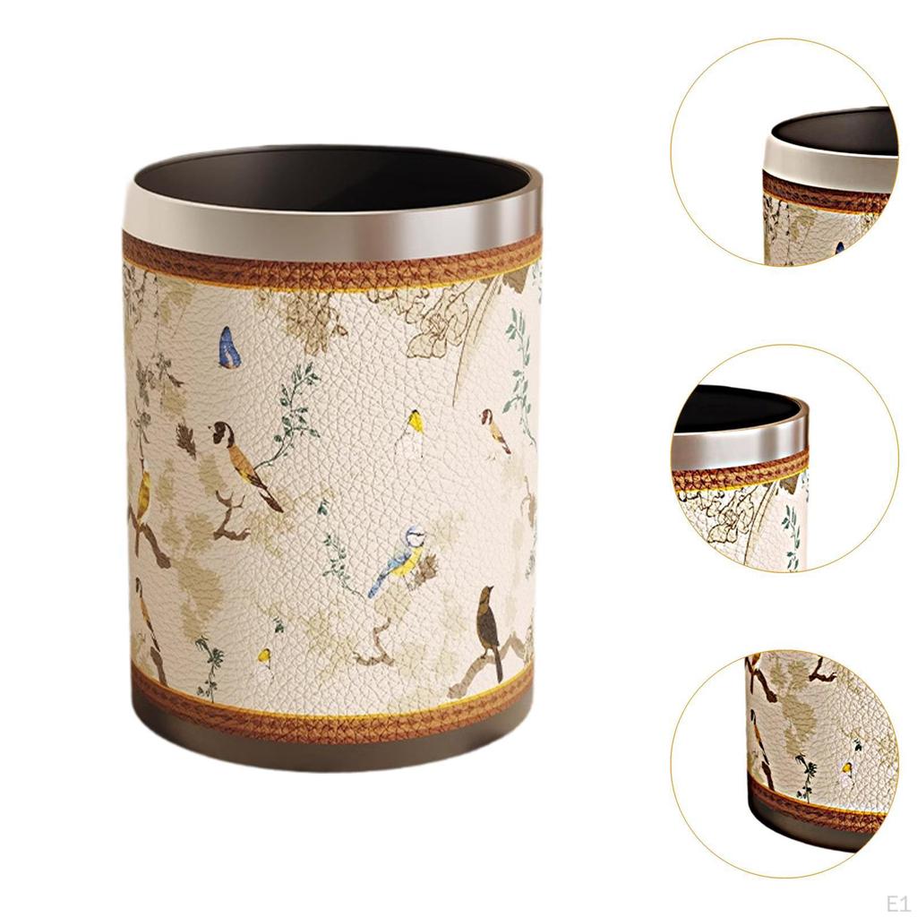 Circular Trash Bin for Home Kitchen Bathroom Laundry Space
