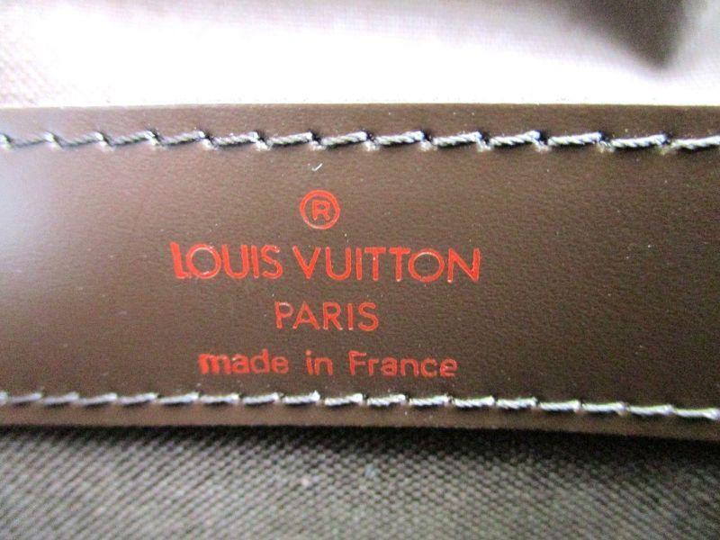 Authentic LOUIS VUITTON Damier Brown Leather Messenger Crossbody Bag Naviglio #9733  Refurbished