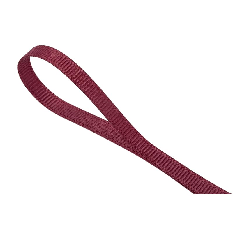 [Tekdeere]Width 6mm Solid Burgundy Grosgrain Ribbon, Perfect for Gift Wrapping, Sewing, Hair Accessories, Wedding Decorations - 91m/roll