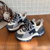 Fashion Fashion Trend Casual Thick Soled Shoes for Women's 2025 New Autumn Color Blocked Comfortable Versatile Low Top Platform sneakers