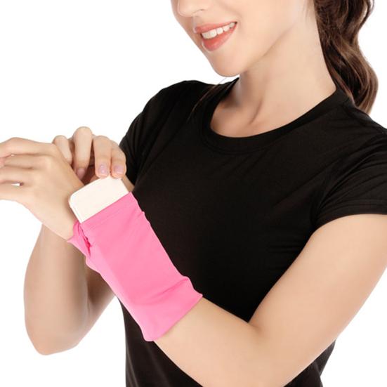 Pratica borsa da polso da corsa antiscivolo in puro colore resistente all'usura