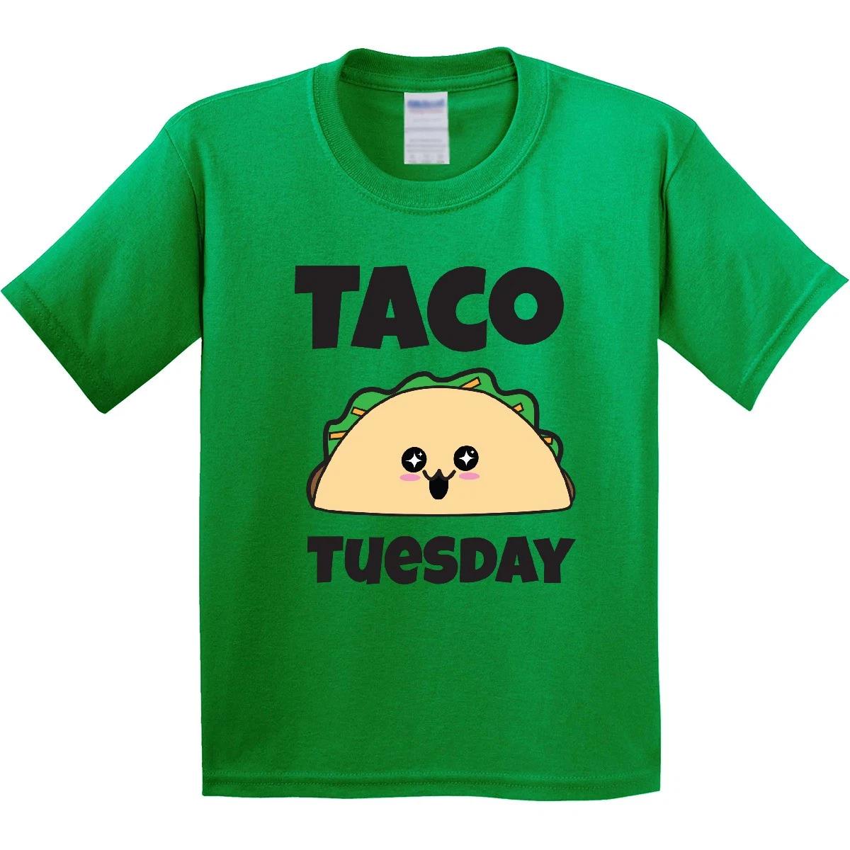 Inktastic Kawaii Taco Tuesday Youth T-Shirt Harajuku Japanese Food Cute Tee Kids 100