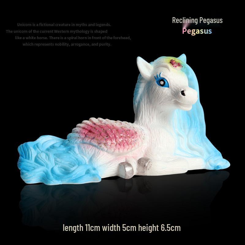 European Mythology Pegasus & Unicorn Children's Toy Figurine Set