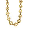 18K Gold Stainless Steel Rhombus Unisex Bracelet & Necklace Set