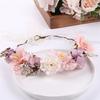 Bohemia Style Floral Crown Party Wedding Head Wreaths Hair Bands Artificial Flower Garland Headband for Festival