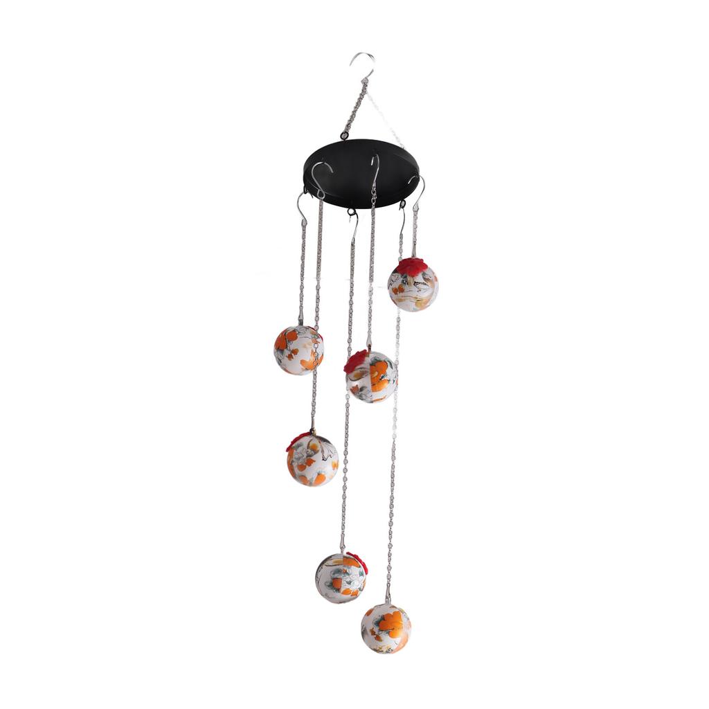 Wind Chime Bird Feeder Decorative Hanging Outdoor Hummingbird Feeder for Garden Yard Patio
