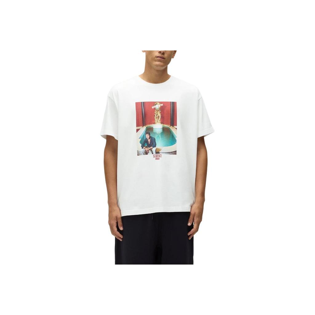 Kith For Scarface Tony Fountain Tee White Men Tops KHM034180-101