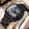 POEDAGAR Top Luxury Men Quartz Watch Waterproof Stainless Steel LED Man Watch Week Date Sports Military Electronic Watches