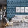Plane 3D Effect Blue Brick Wallpaper Self-Adhesive Paper For Bedroom Home Decoration Peel And Stick Wall Sticks Easy To Paste